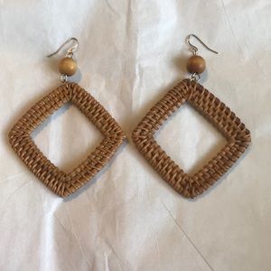 I.N.C (Macy’s) Wicker earrings